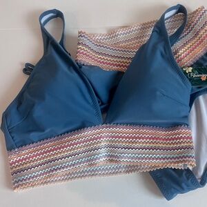 Blooming Jelly High Waisted Bikini Set